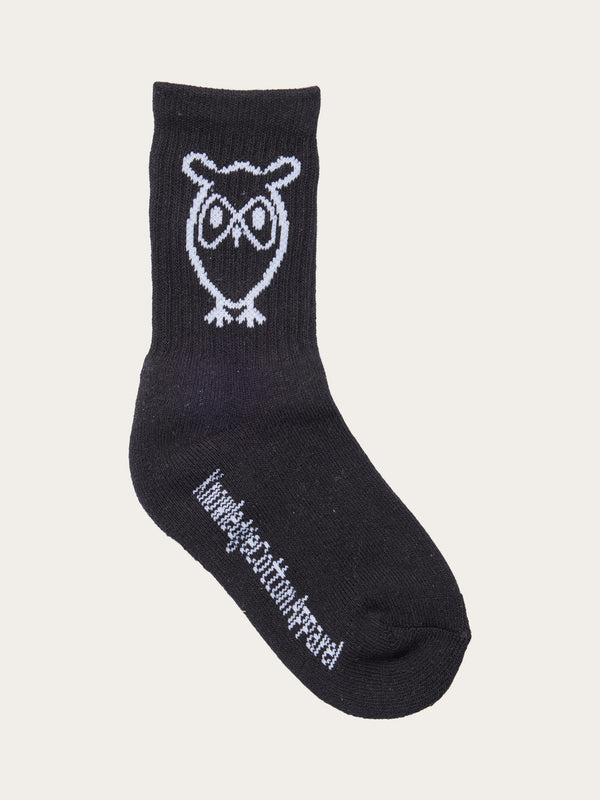KnowledgeCotton Apparel - YOUNG 1-pack tennis sock Socks 1300 Black Jet