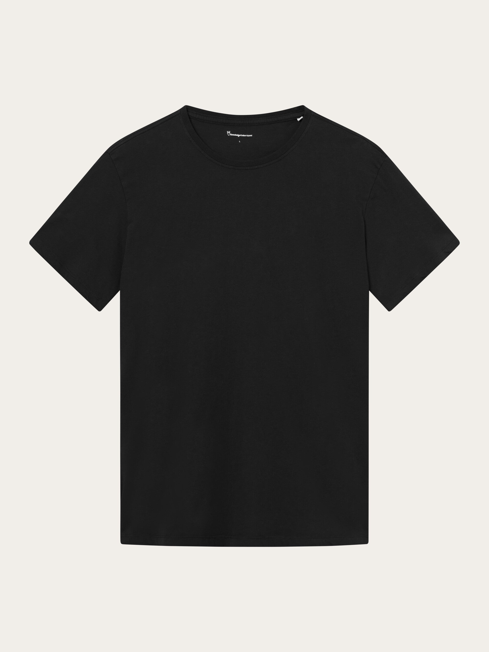 Køb Regular fit Basic tee Black Jet fra KnowledgeCotton Apparel®