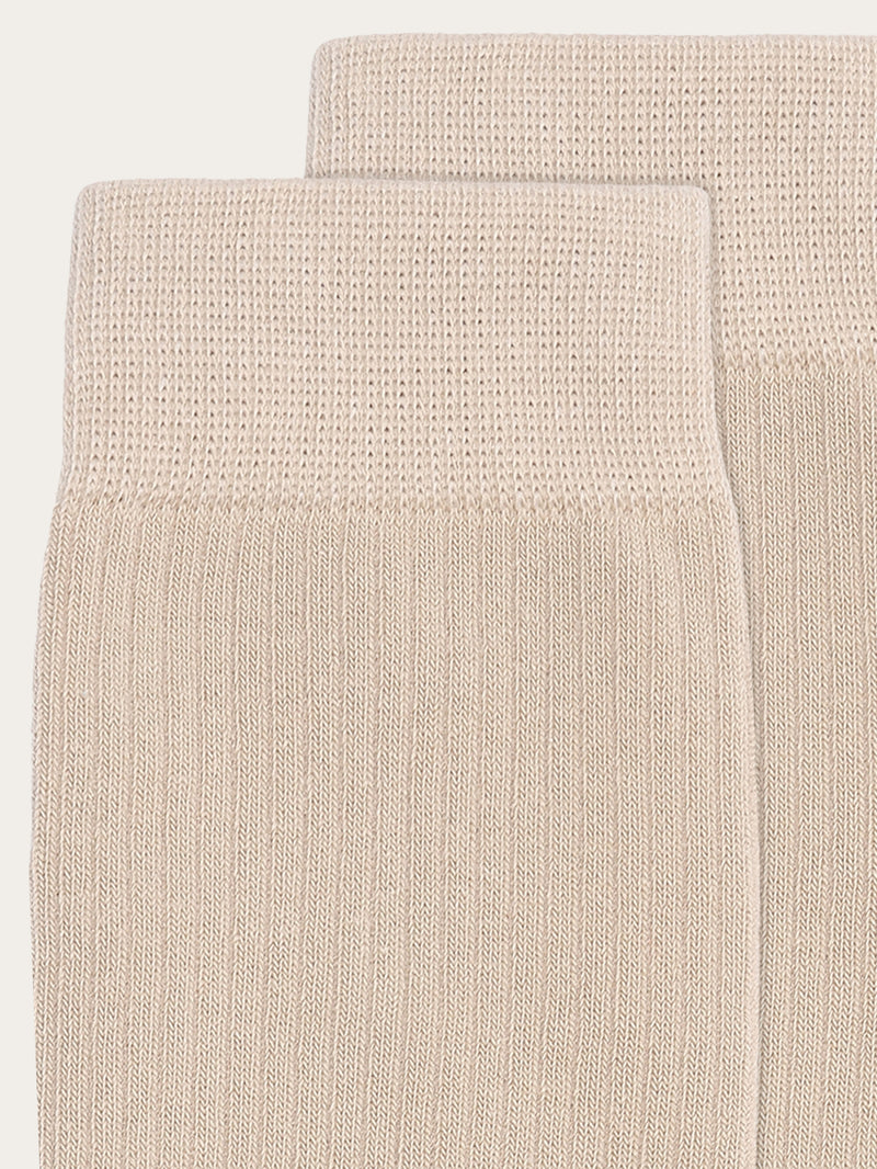 KnowledgeCotton Apparel - UNI 1-pack classic sock - GOTS/Vegan Socks 1228 Light feather gray