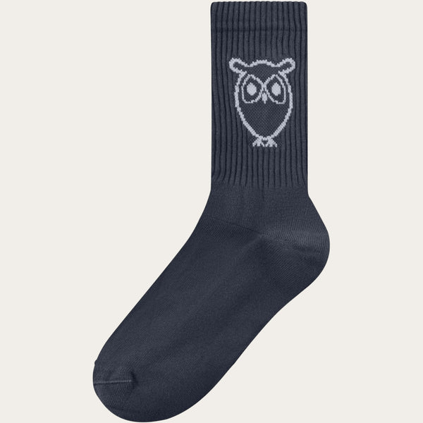 KnowledgeCotton Apparel - UNI 1-pack tennis sock Socks 1001 Total Eclipse