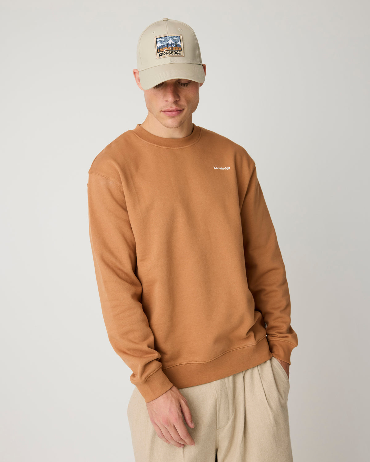 Relaxed printed crew neck - Lion