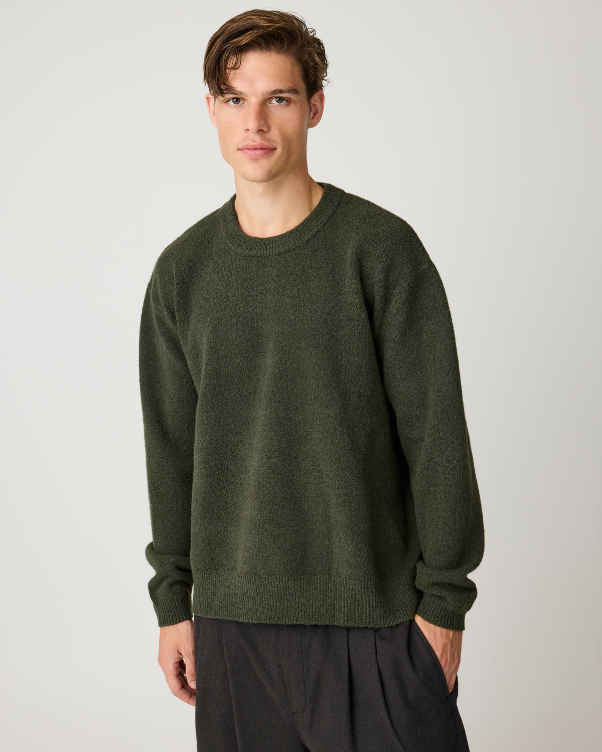 Soufflé yarn sweater - Forest Night