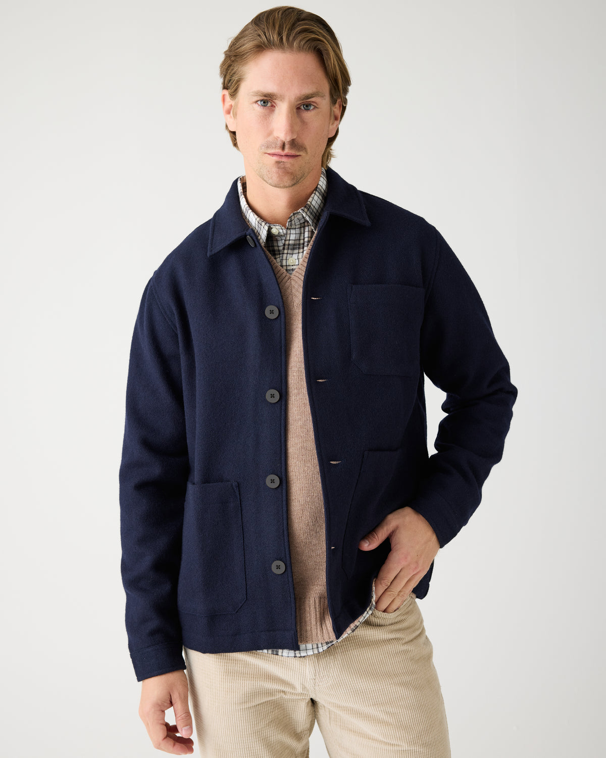 Merino overshirt - Night Sky