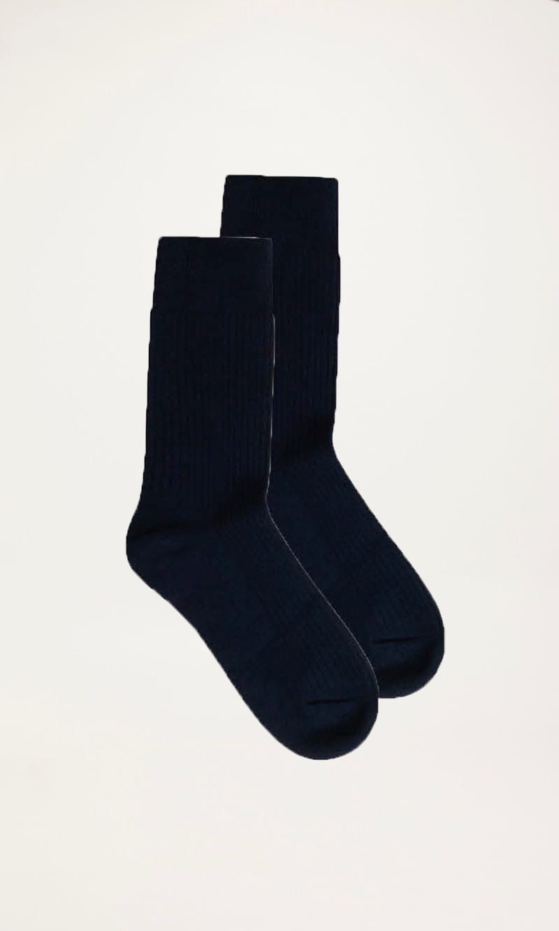 KnowledgeCotton Apparel - UNI 2-pack classic sock Socks 1300 Black Jet