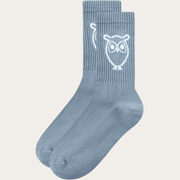 KnowledgeCotton Apparel - UNI 2-pack tennis sock Socks 1322 Asley Blue