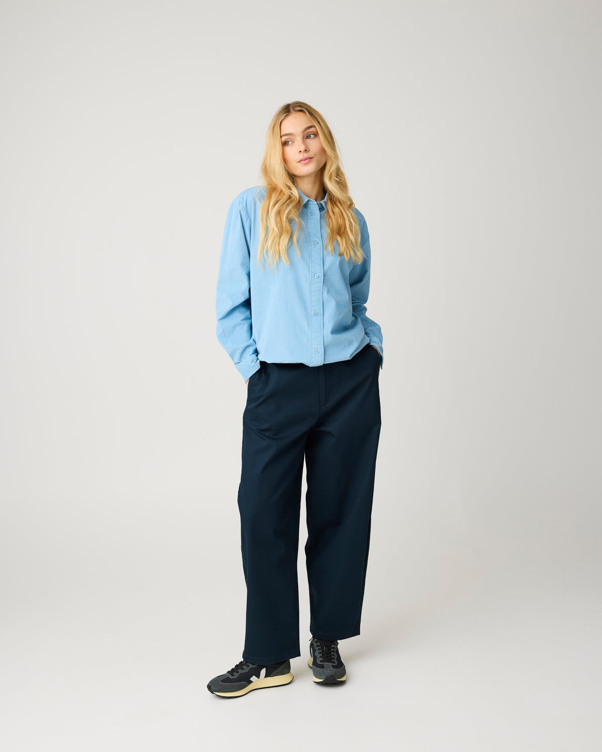 Bloom barrel pique pants - Total Eclipse