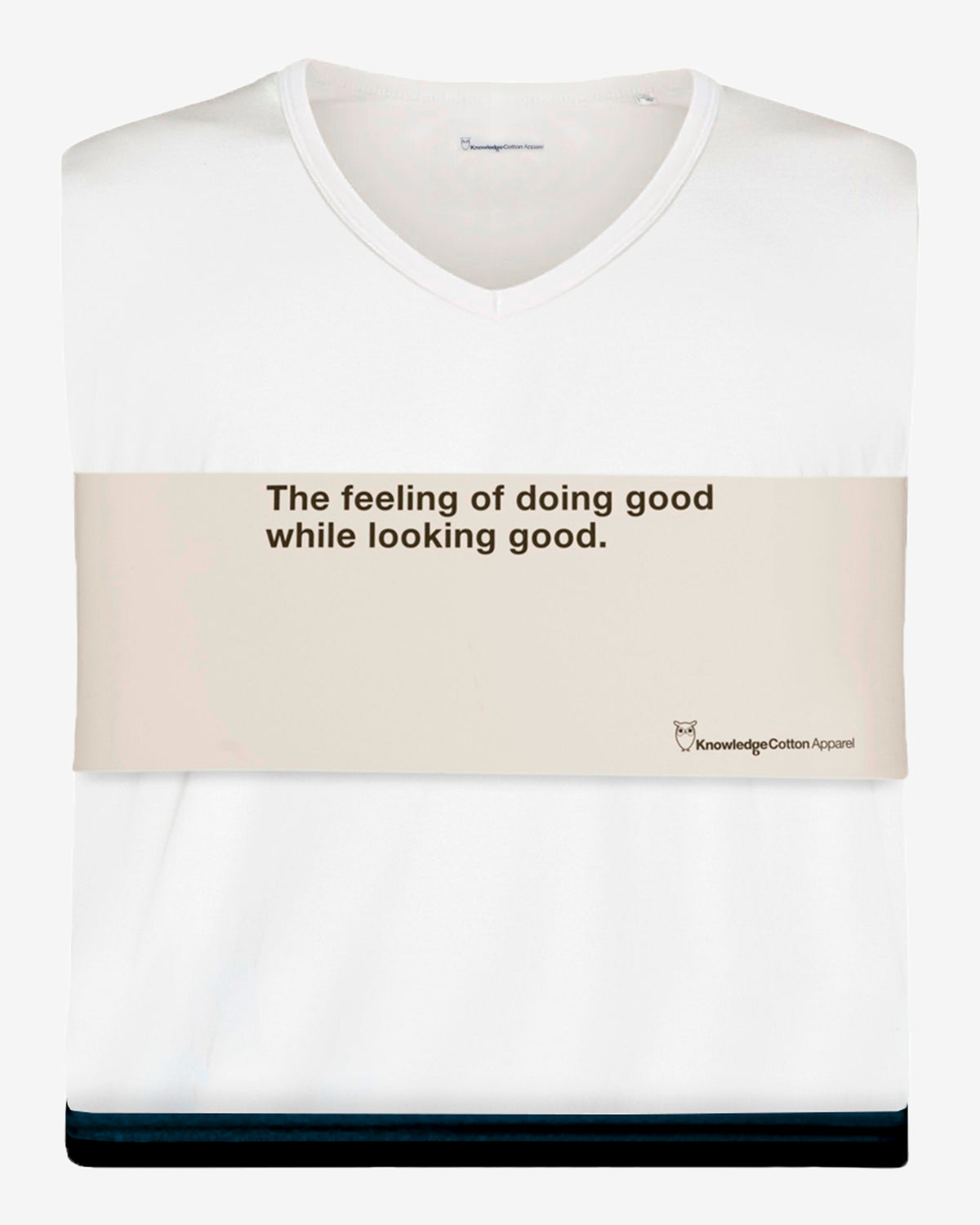 KnowledgeCotton Apparel - MEN 3-pack t-shirt Regular v-neck T-shirts 9999 Item Colour