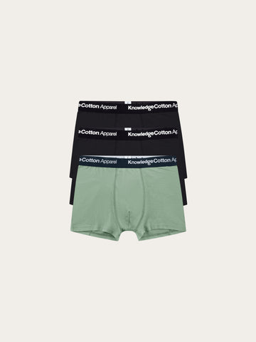 KnowledgeCotton Apparel - MEN 3-pack underwear Underwears 1396 Lily Pad