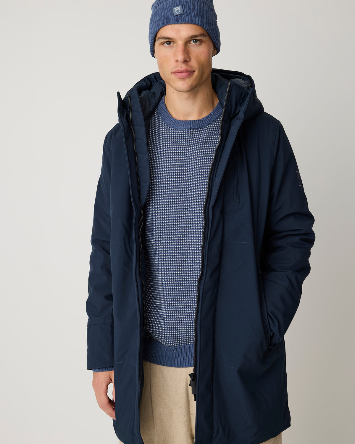 Long soft shell jacket CLIMATE SHELL™ - Total Eclipse