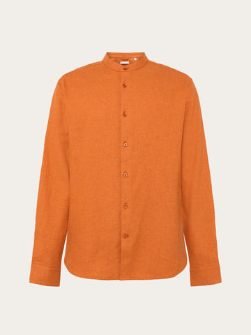 KnowledgeCotton Apparel - MEN Arch regular flannel shirt Shirts 1502 Golden Oak
