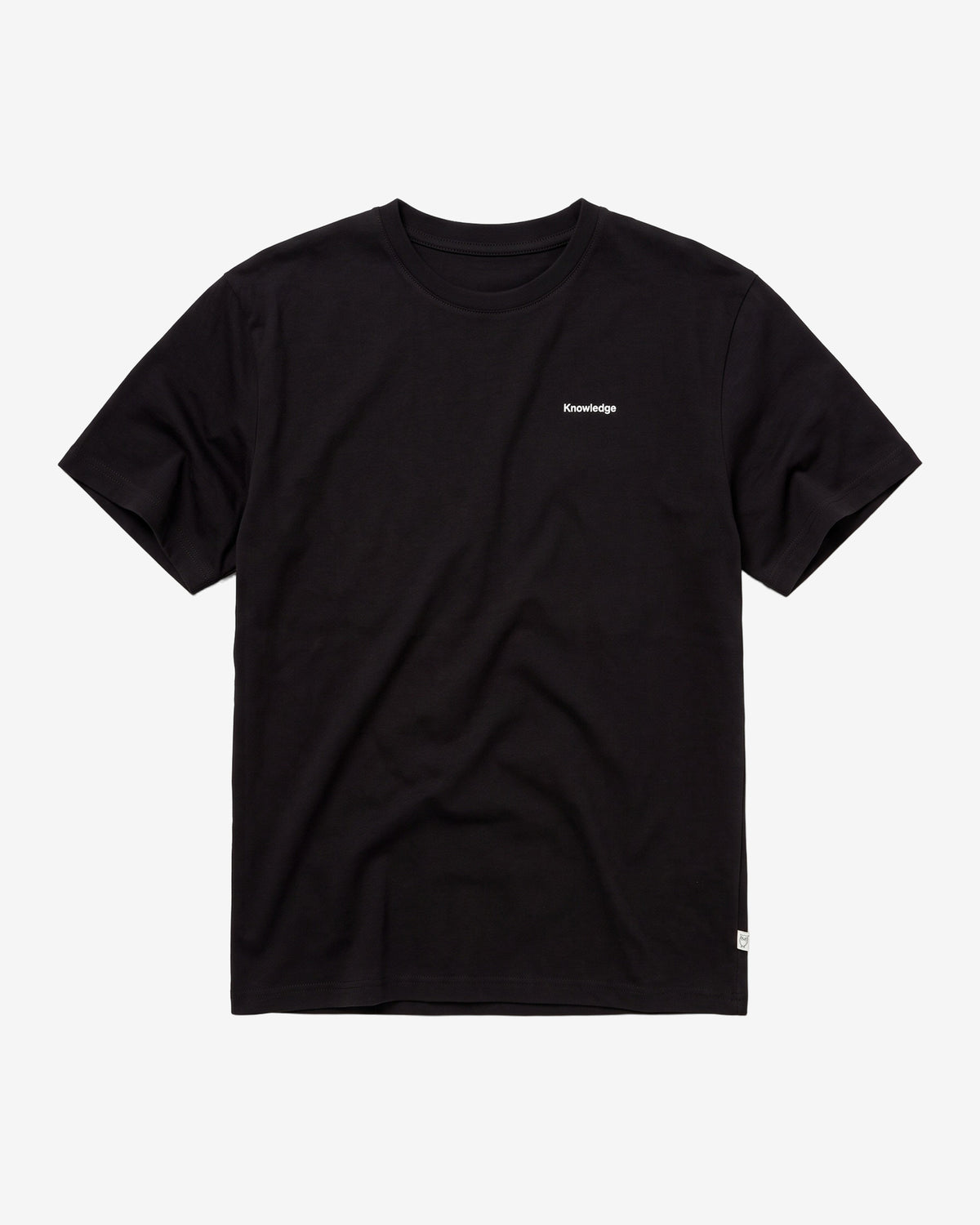 KnowledgeCotton Apparel - MEN Back print t-shirt T-shirts 1300 Black Jet