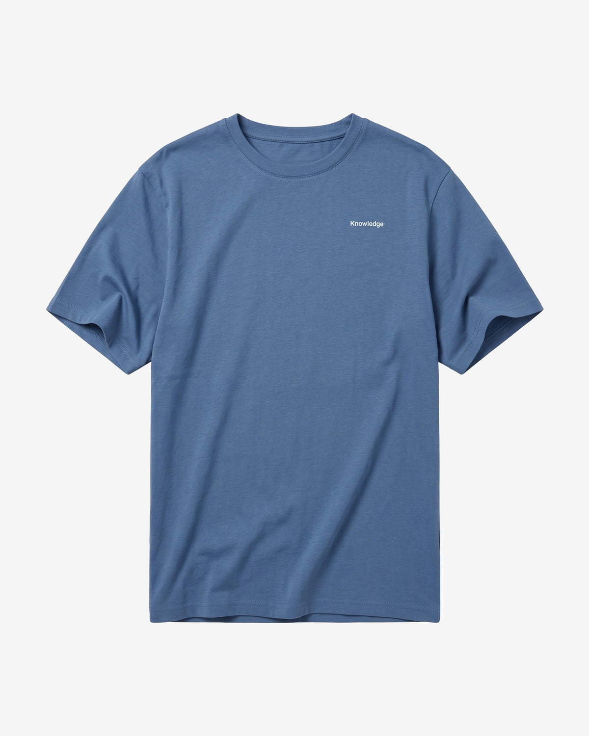 KnowledgeCotton Apparel - MEN Back print t-shirt T-shirts 1226 Vintage Indigo