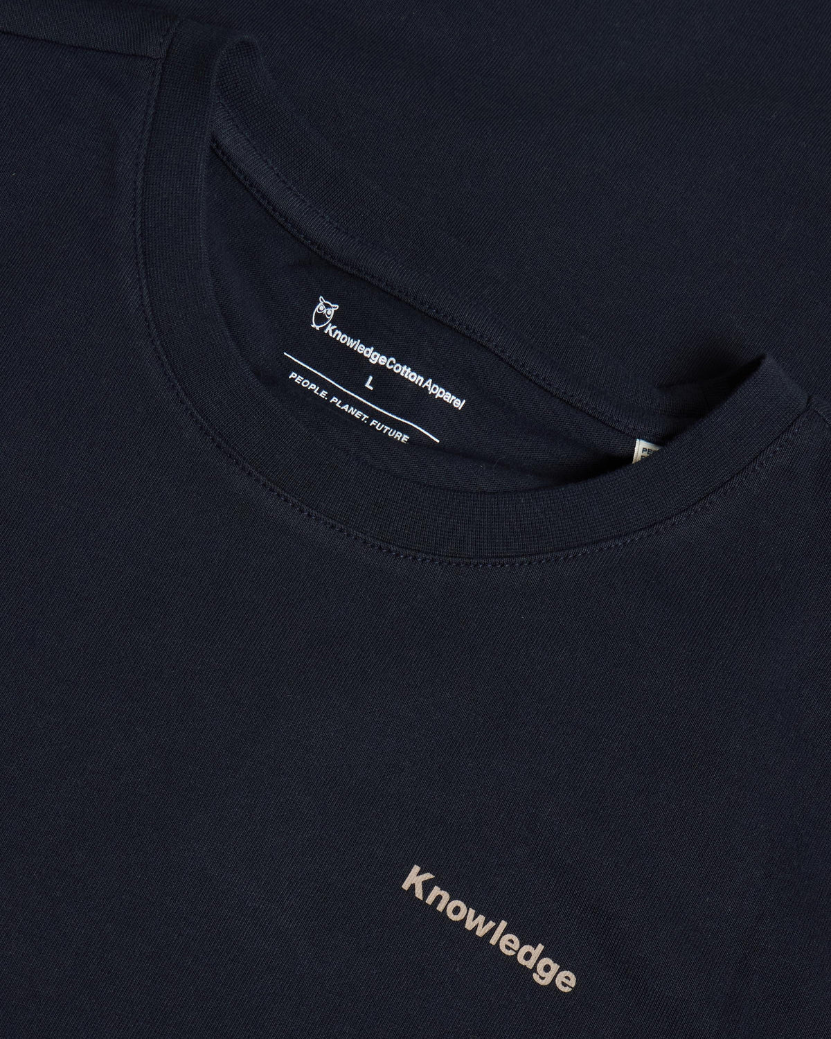 KnowledgeCotton Apparel - MEN Back print t-shirt T-shirts 1412 Night Sky