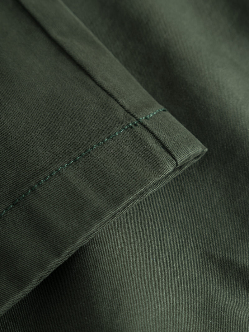 KnowledgeCotton Apparel - YOUNG Baggy twill pant belt details Pants 1090 Forrest Night