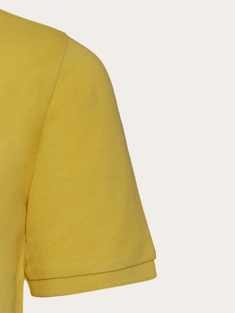 KnowledgeCotton Apparel - YOUNG Basic badge polo - GOTS/Vegan Polos 1429 Misted Yellow