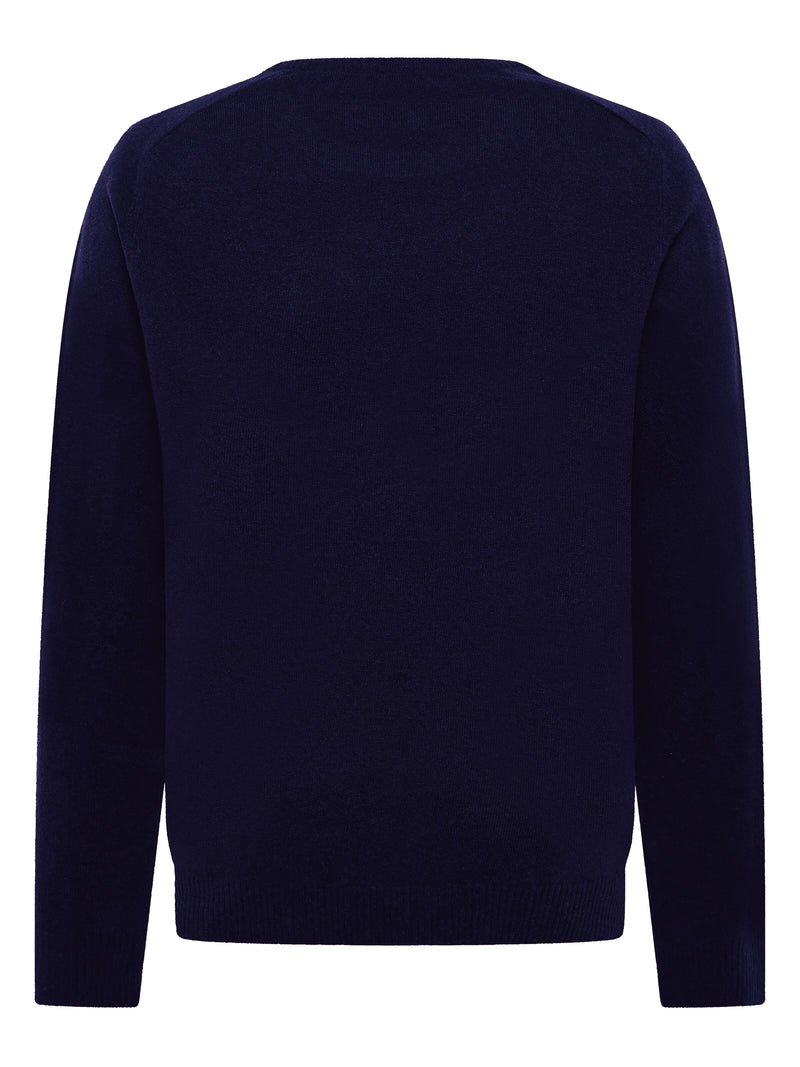 KnowledgeCotton Apparel - MEN Basic o-neck knit Knits 1001 Total Eclipse