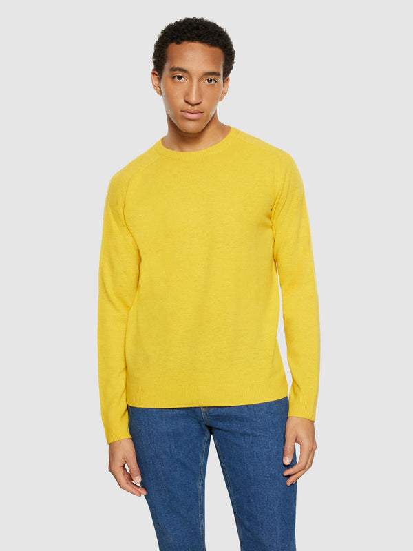 KnowledgeCotton Apparel - MEN Basic o-neck knit Knits 1464 Calendula