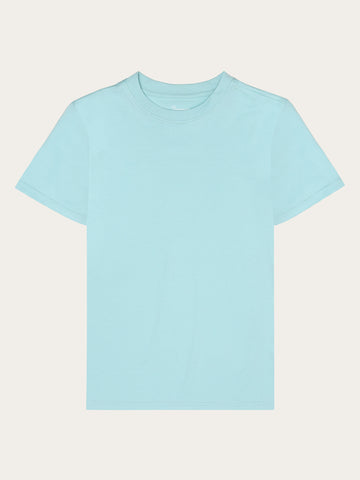 KnowledgeCotton Apparel - WMN Pima t-shirt T-shirts 1480 Aqua-Esque