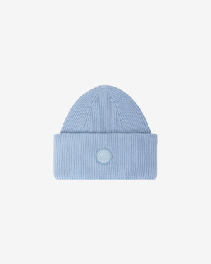 KnowledgeCotton Apparel - UNI Big rib beanie Hats 1322 Asley Blue