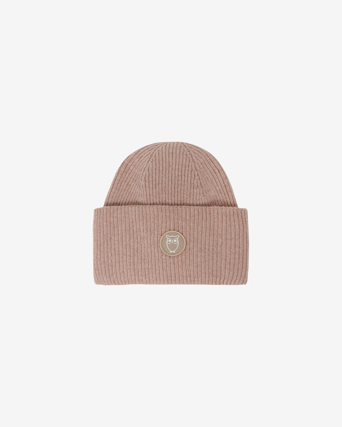 KnowledgeCotton Apparel - UNI Big rib beanie Hats 1336 Kelp melange