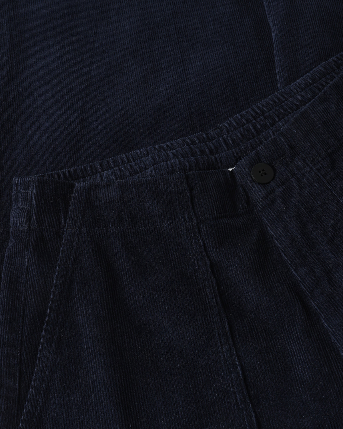 KnowledgeCotton Apparel - WMN Bloom barrel corduroy pants Pants 1412 Night Sky