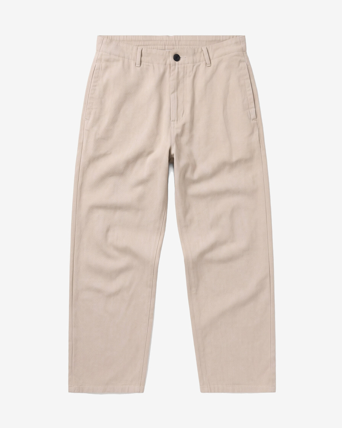 KnowledgeCotton Apparel - WMN Bloom barrel flannel pants Pants 1228 Light feather gray