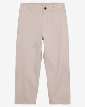 KnowledgeCotton Apparel - WMN Bloom barrel pique pants Pants 1228 Light feather gray