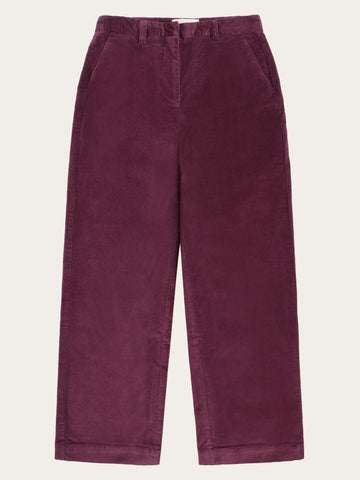 KnowledgeCotton Apparel - WMN Bora wide corduroy pant Pants 1281 Fig