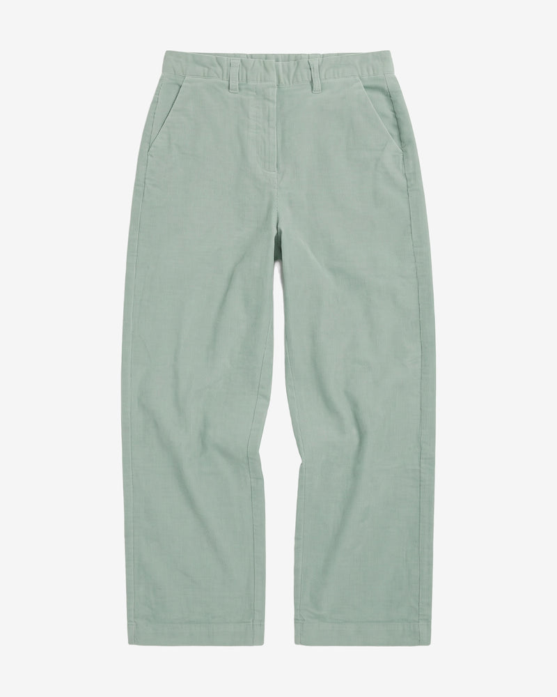 KnowledgeCotton Apparel - WMN Bora wide corduroy pant Pants 1396 Lily Pad