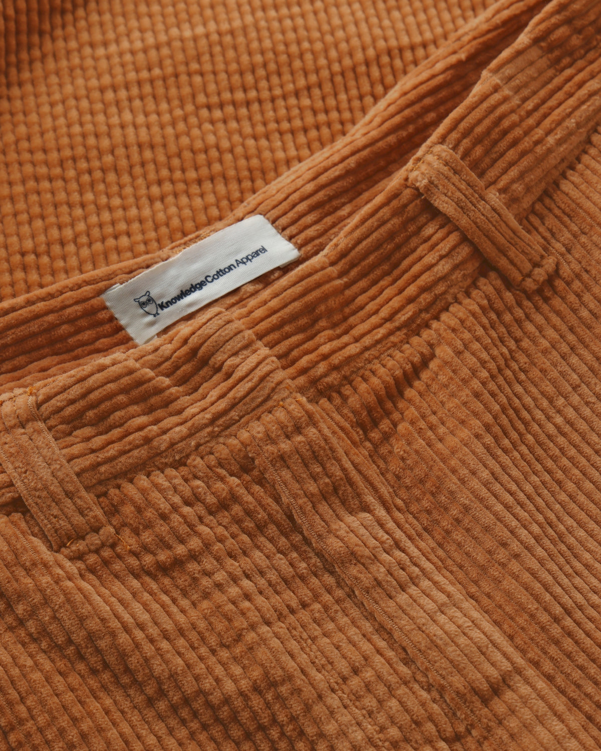 KnowledgeCotton Apparel - WMN Bora wide corduroy pants Pants 1499 Lion