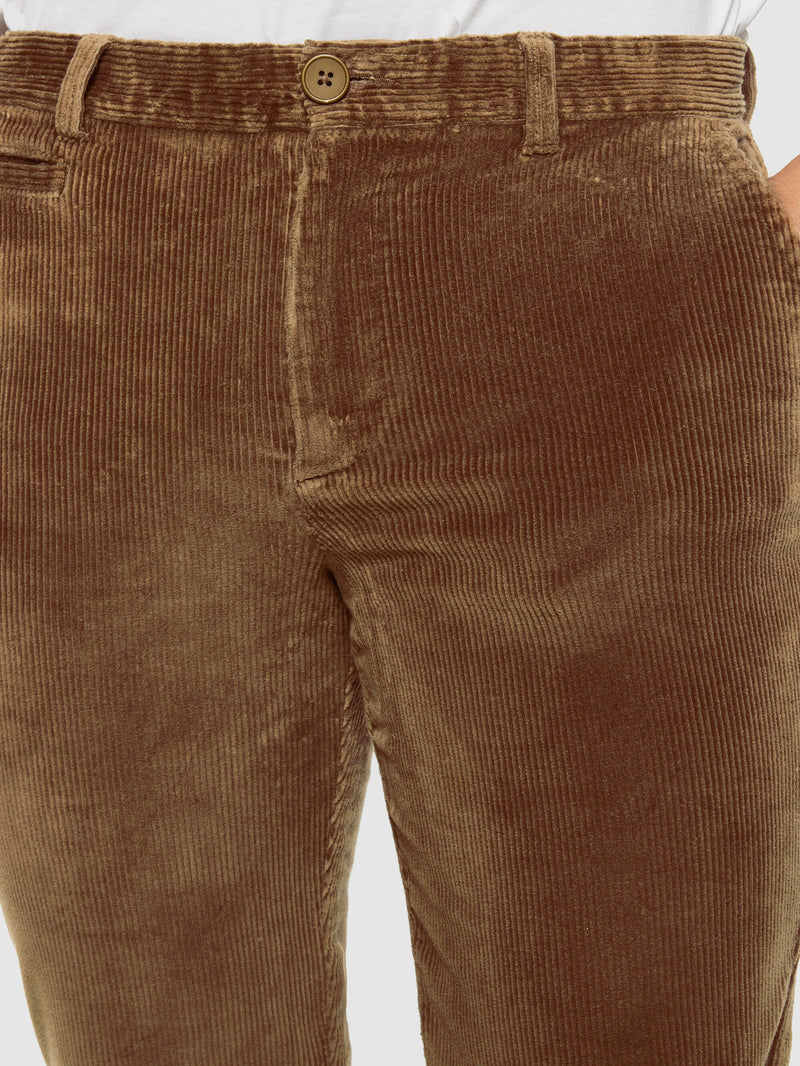 KnowledgeCotton Apparel - MEN CHUCK regular 8-wales corduroy chino pants Pants 1121 Dachshund