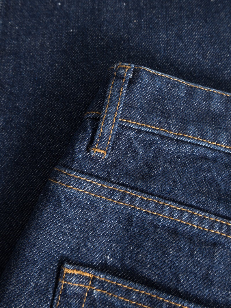 KnowledgeCotton Apparel - MEN CHUCK regular straight denim jeans classic indigo REBORN™ Denim jeans 3051 Classic indigo