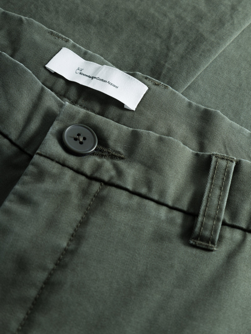 KnowledgeCotton Apparel - MEN CHUCK regular twill chino pants Pants 1090 Forrest Night