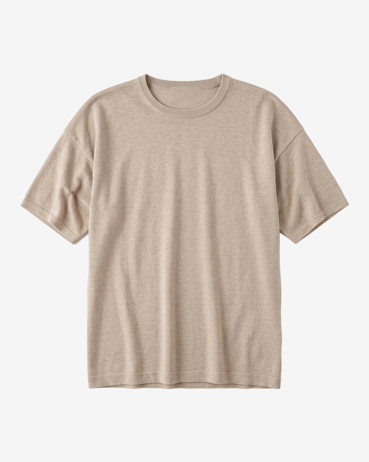 KnowledgeCotton Apparel - WMN Cashmere knit t-shirt Knits 1228 Light feather gray