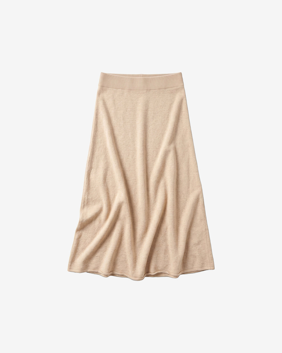 KnowledgeCotton Apparel - WMN Cashmere skirt Skirts 1228 Light feather gray