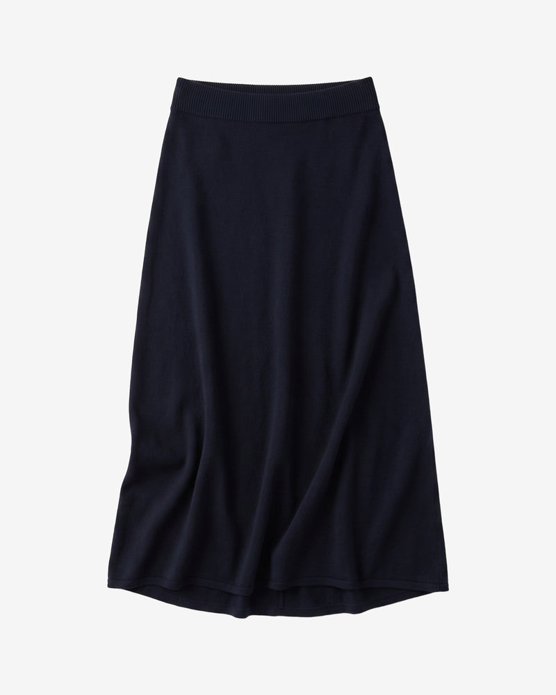 KnowledgeCotton Apparel - WMN Cashmere skirt Skirts 1300 Black Jet