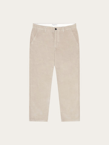 KnowledgeCotton Apparel - MEN Chuck regular corduroy pants Pants 1228 Light feather gray