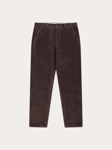 KnowledgeCotton Apparel - MEN Chuck regular corduroy pants Pants 1487 Chocolate Torte