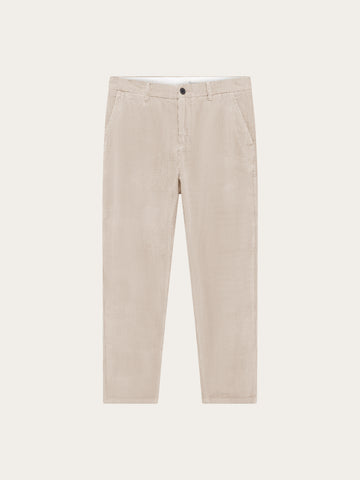 KnowledgeCotton Apparel - MEN Chuck regular corduroy pants Pants 1228 Light feather gray