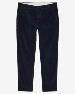 KnowledgeCotton Apparel - MEN Chuck regular corduroy pants Pants 1412 Night Sky