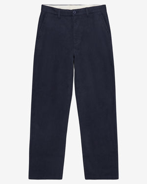 KnowledgeCotton Apparel - MEN Chuck regular flannel pants Pants 1412 Night Sky
