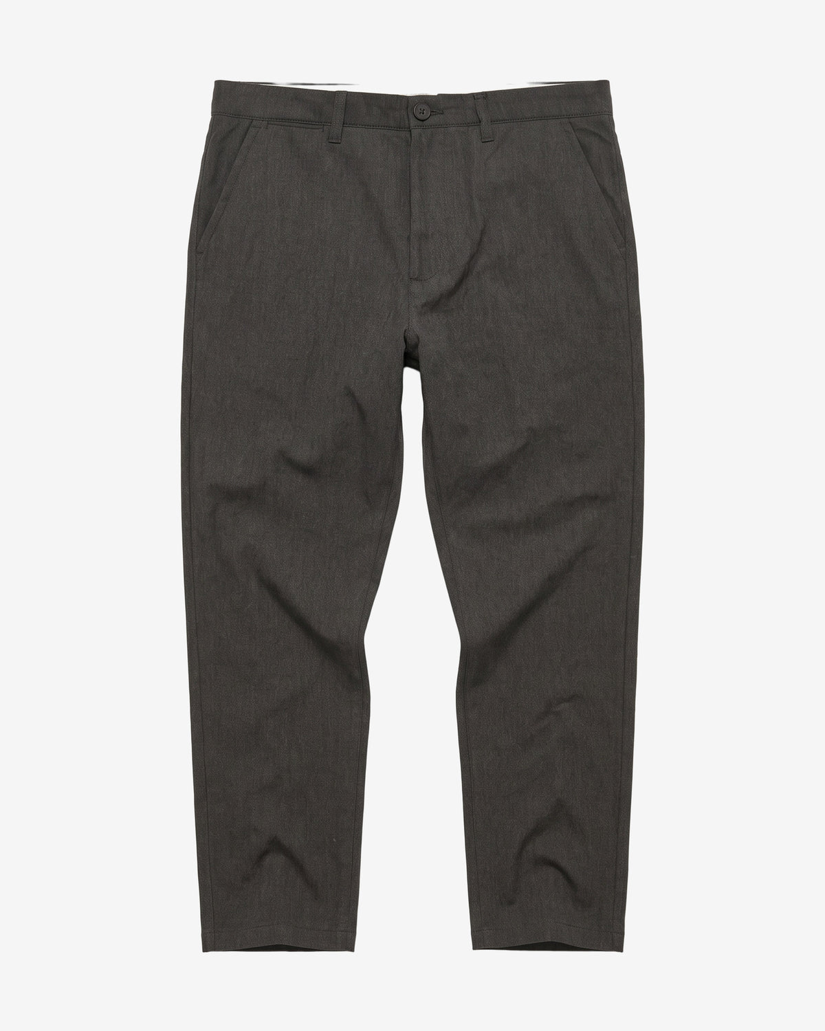 KnowledgeCotton Apparel - MEN Chuck regular herringbone pants Pants 1073 Dark Grey Melange