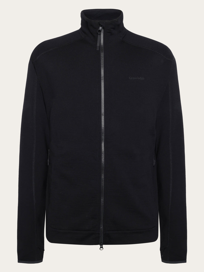KnowledgeCotton Apparel - MEN Dynamic Wool 320 Fleece sweat - RWS Fleeces 1300 Black Jet