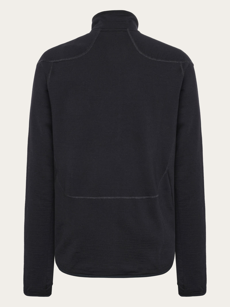 KnowledgeCotton Apparel - MEN Dynamic Wool 320 Fleece sweat - RWS Fleeces 1300 Black Jet