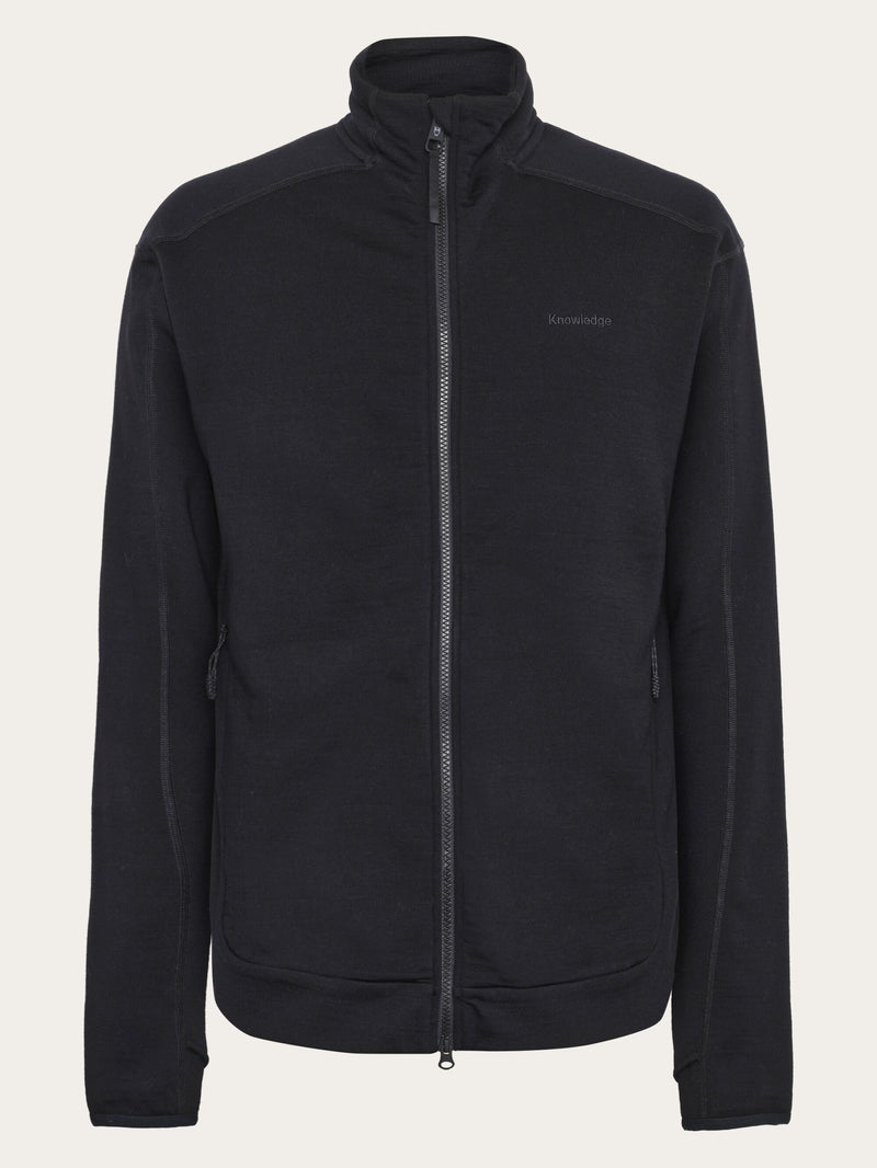 KnowledgeCotton Apparel - MEN Dynamic Wool 320 Fleece sweat - RWS Fleeces 1300 Black Jet