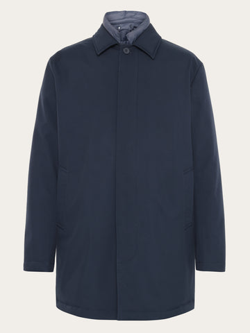 KnowledgeCotton Apparel - MEN Climate Shell Carcoat Jacket GRS Jackets 1001 Total Eclipse