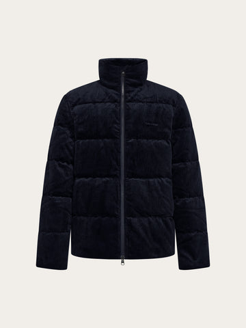 KnowledgeCotton Apparel - MEN Corduroy Puffer Jacket Jackets 1412 Night Sky