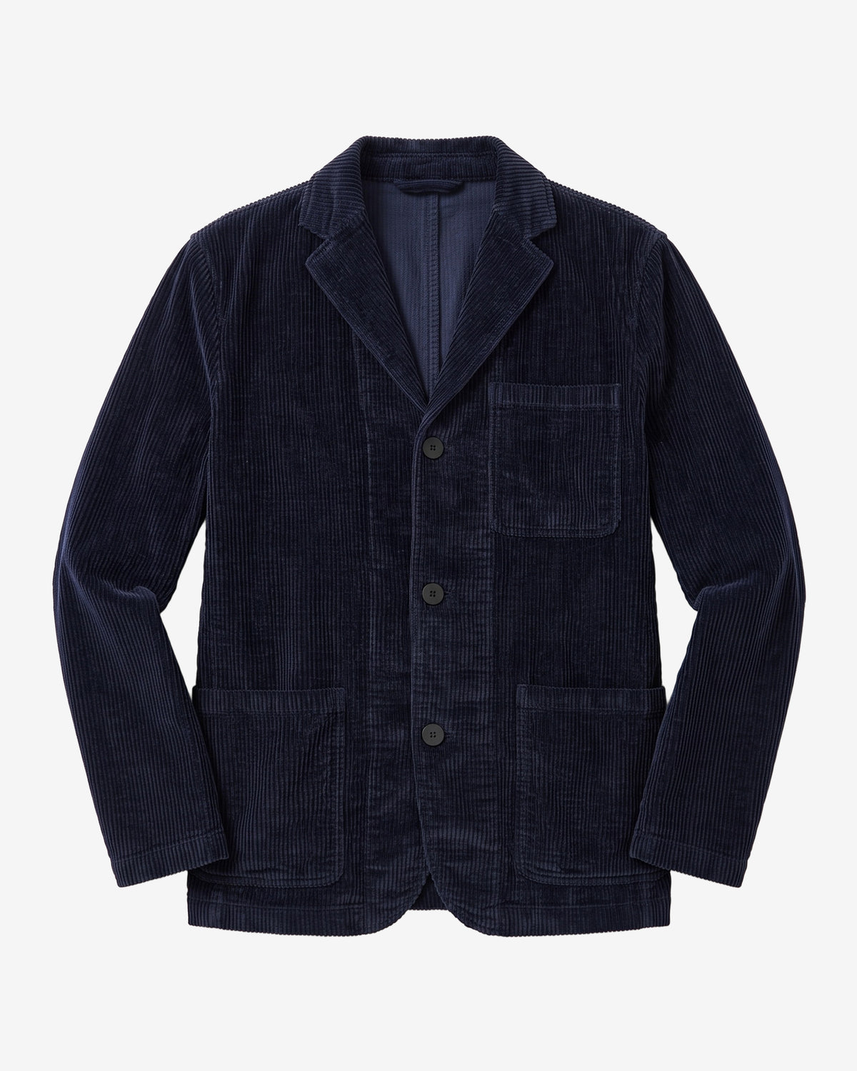 KnowledgeCotton Apparel - MEN Corduroy blazer Overshirts 1412 Night Sky