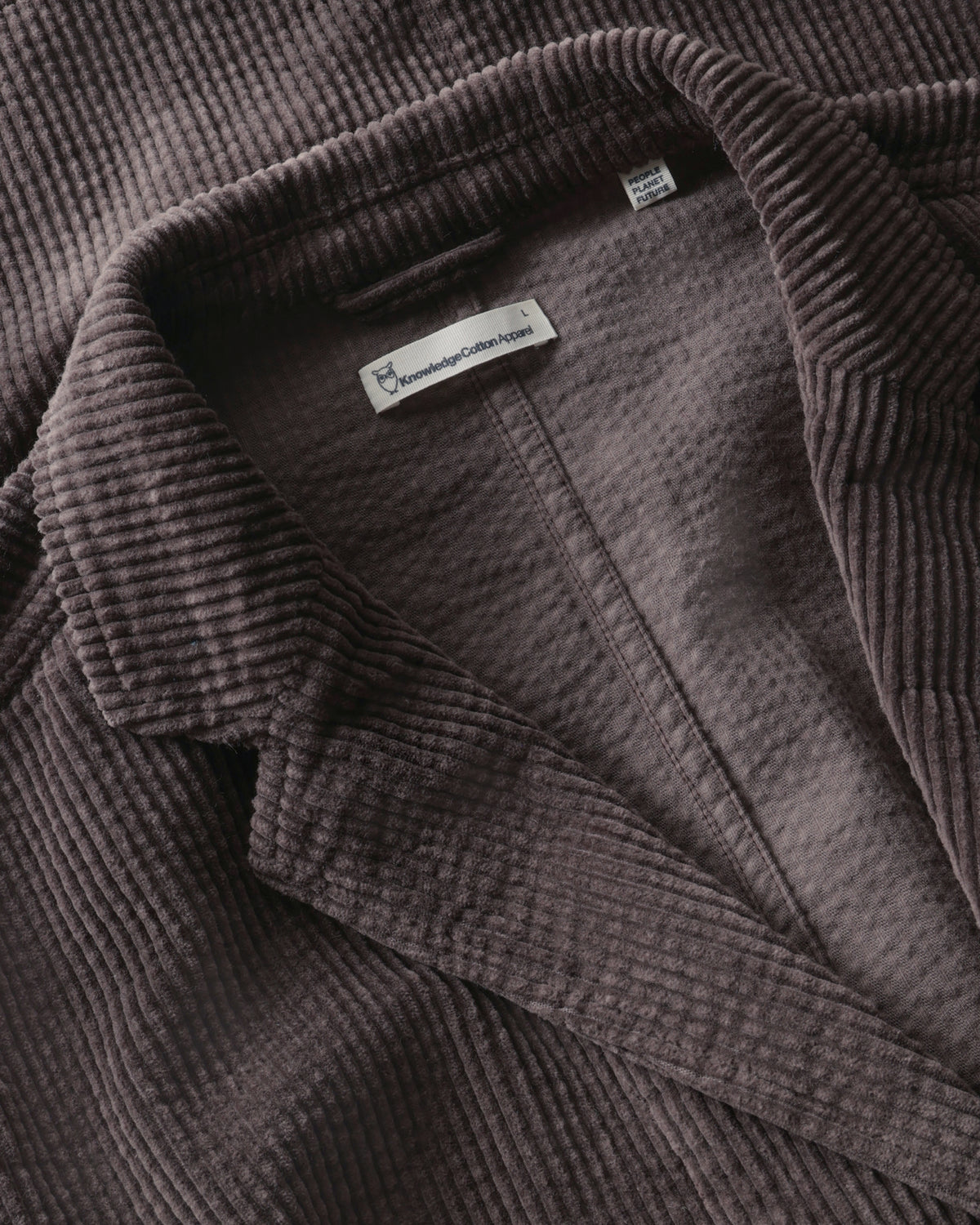 KnowledgeCotton Apparel - MEN Corduroy blazer Overshirts 1487 Chocolate Torte