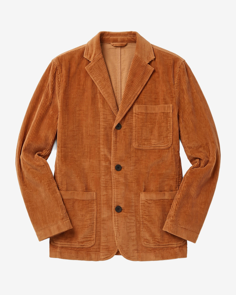 KnowledgeCotton Apparel - MEN Corduroy blazer Overshirts 1499 Lion